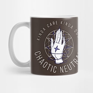 Chaotic Neutral Alignment Kinda Care Kinda Dont Quote Gift Idea Mug